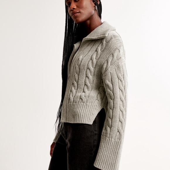 Abercormbie zip up sweater - Picture 3 of 4